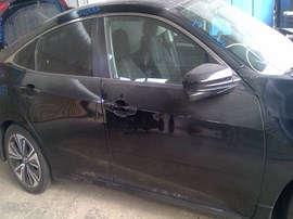 2017 HONDA CIVIC, BLACK, EX-L MODEL, 1.5L TURBO, AT.   A26333